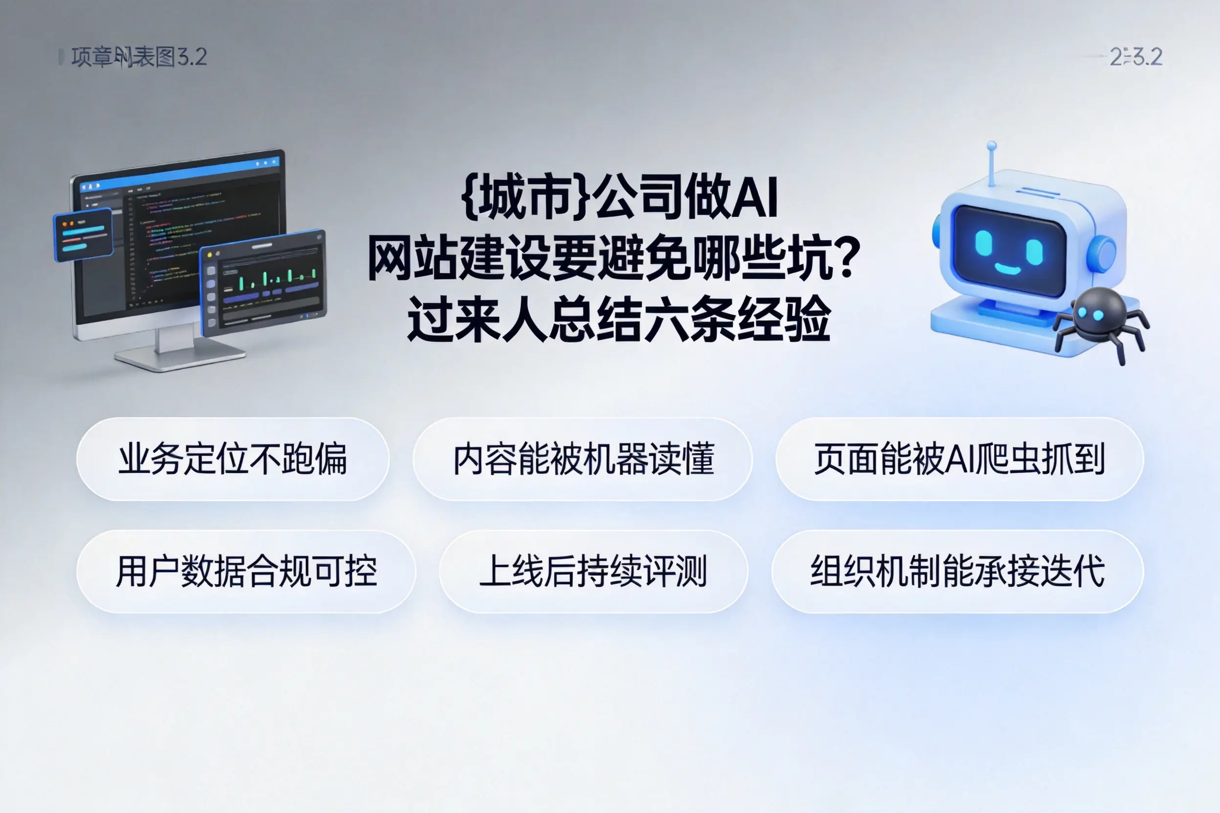 铜仁公司做AI网站建设要避免哪些坑?过来人总结六条经验