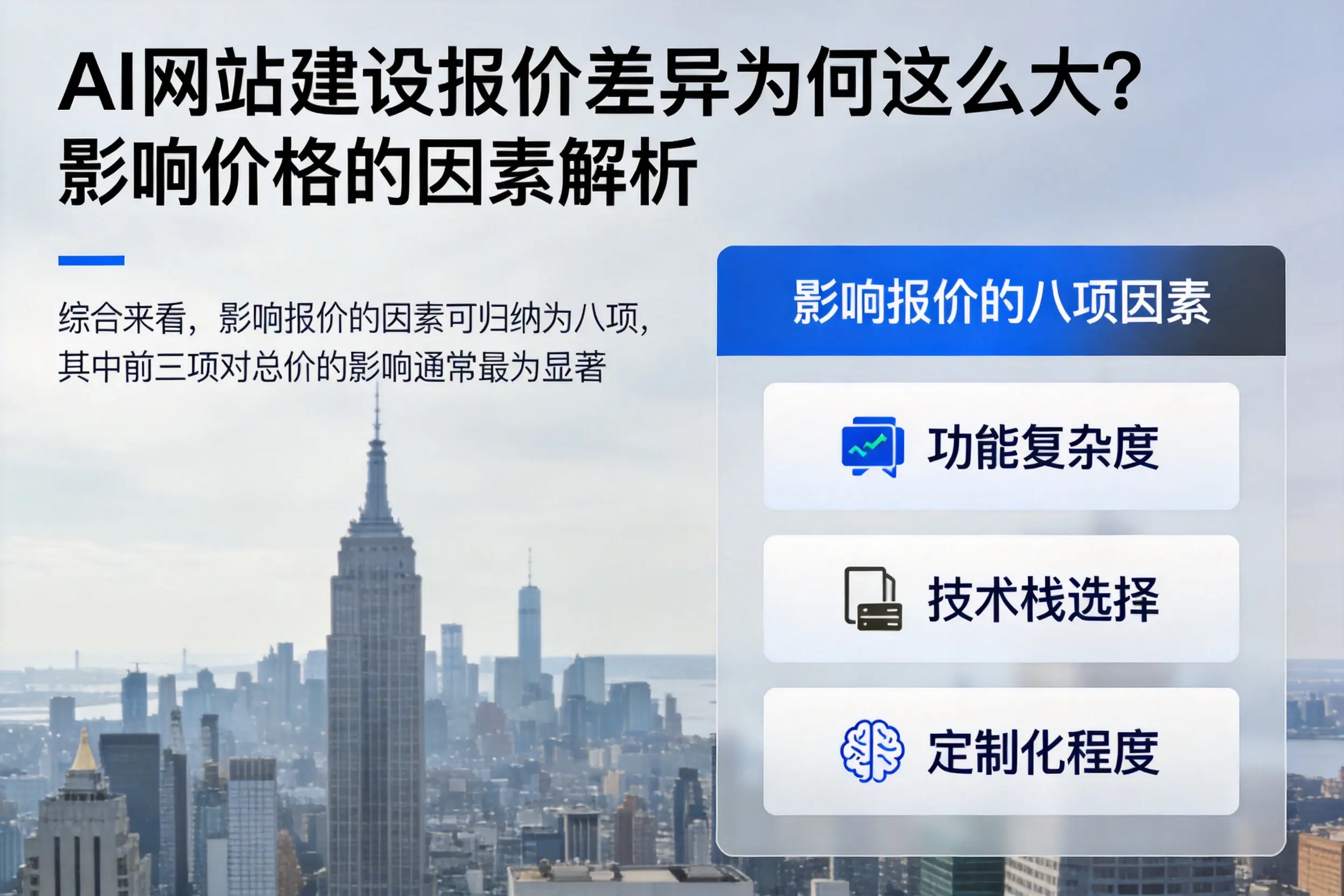 铜仁AI网站建设报价差异为何这么大？影响价格的因素解析