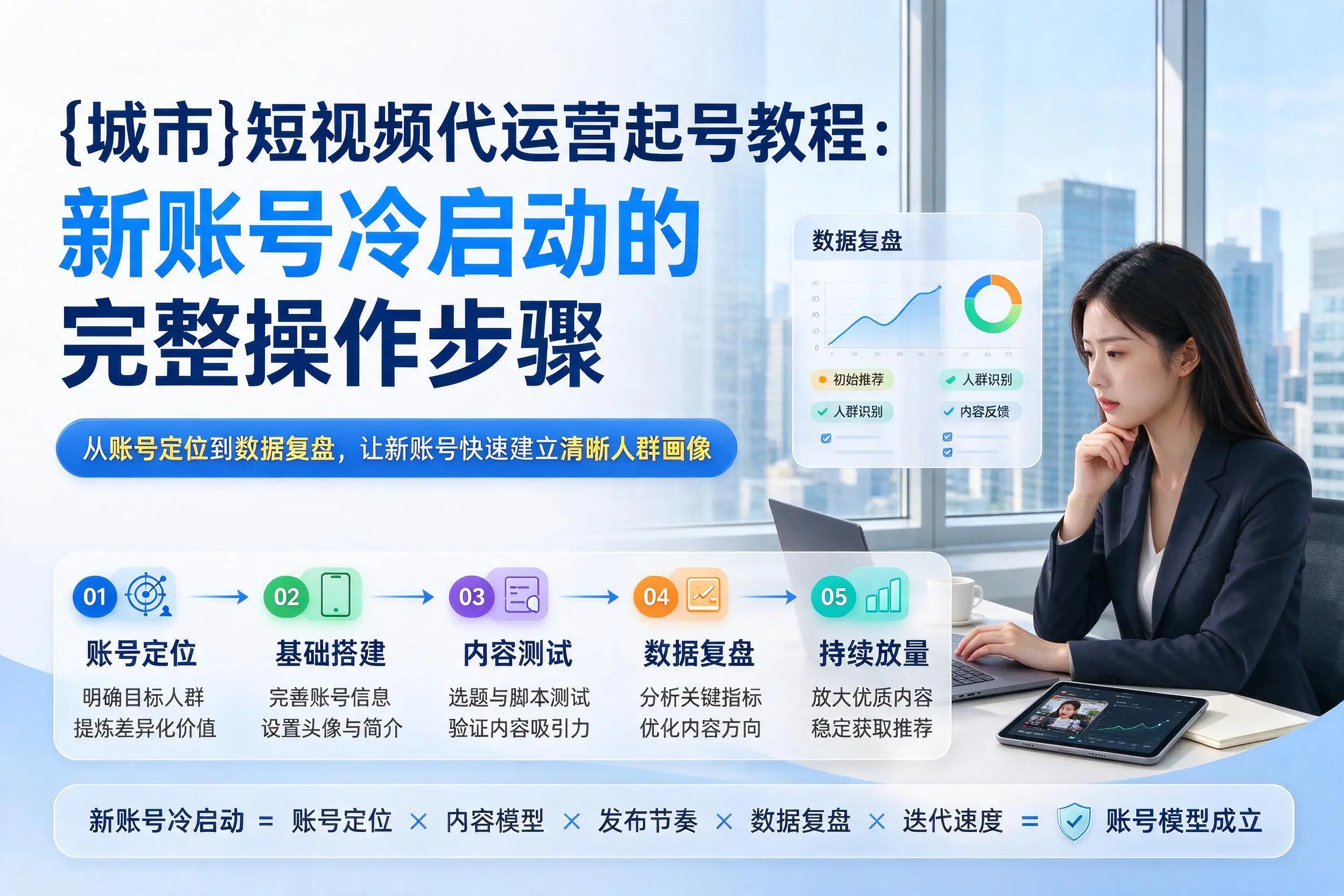 铜仁短视频代运营起号教程:新账号冷启动的完整操作步骤