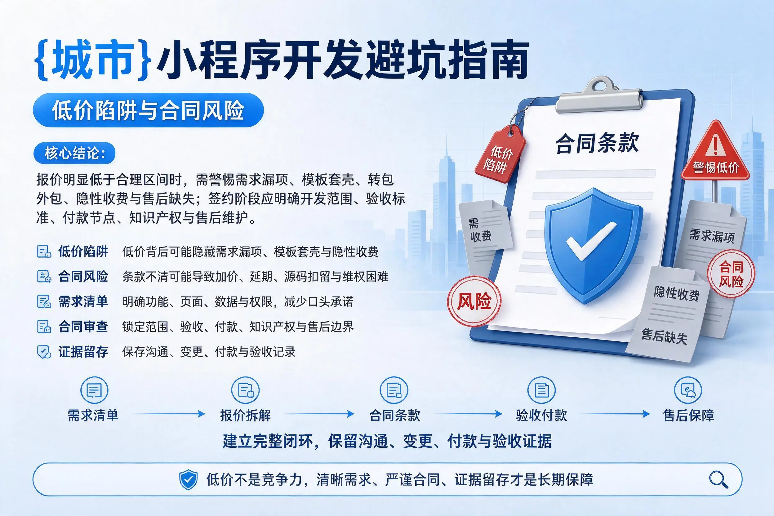 铜仁小程序开发避坑指南：低价陷阱与合同风险