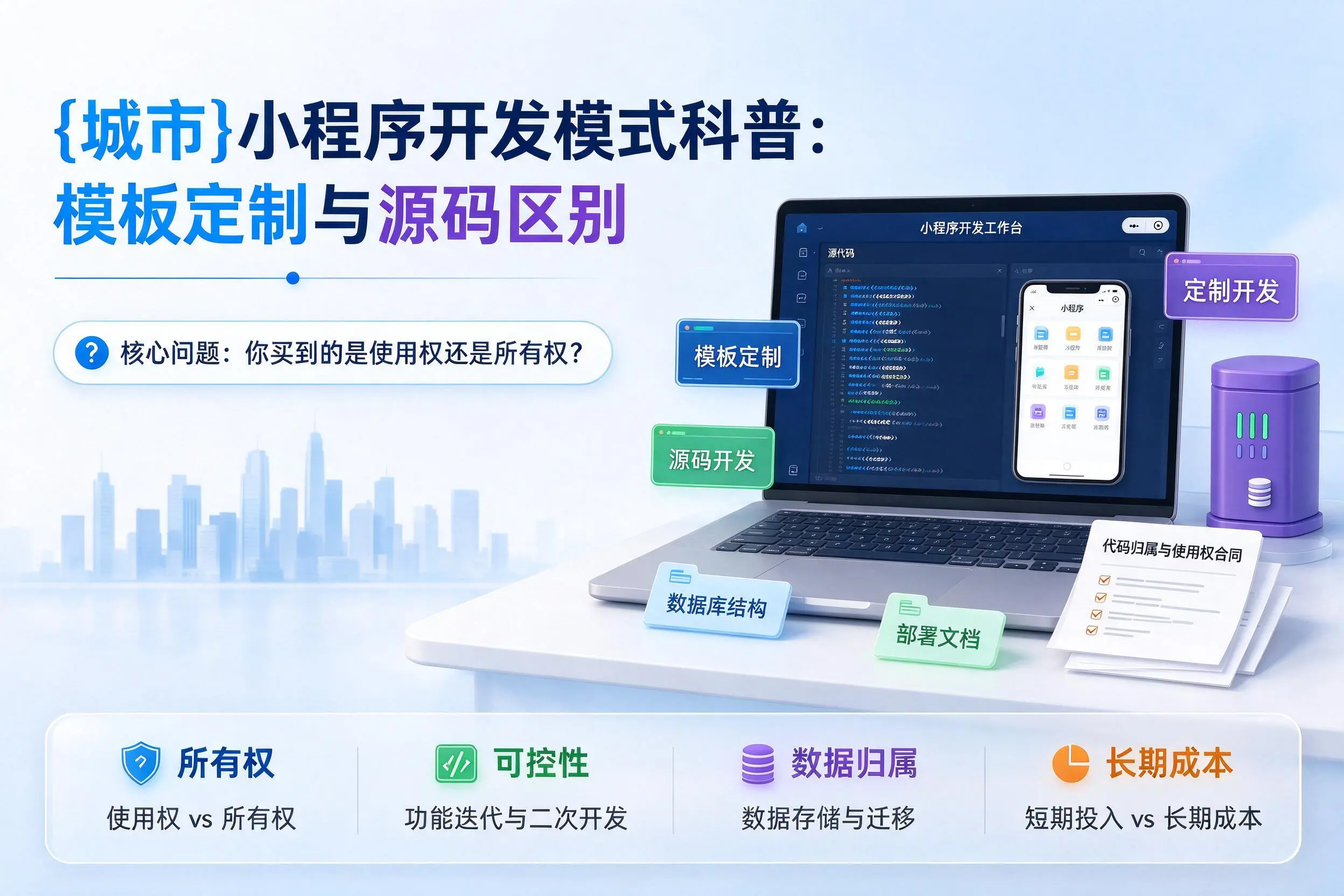 铜仁小程序开发模式科普：模板定制与源码区别
