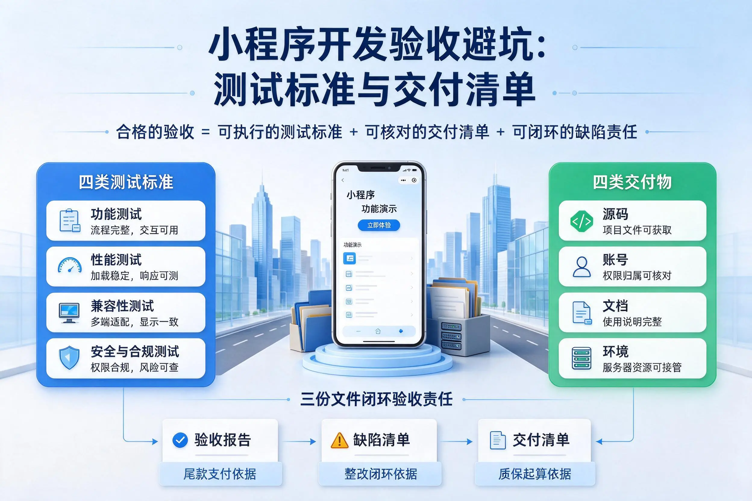 铜仁小程序开发验收避坑:测试标准与交付清单