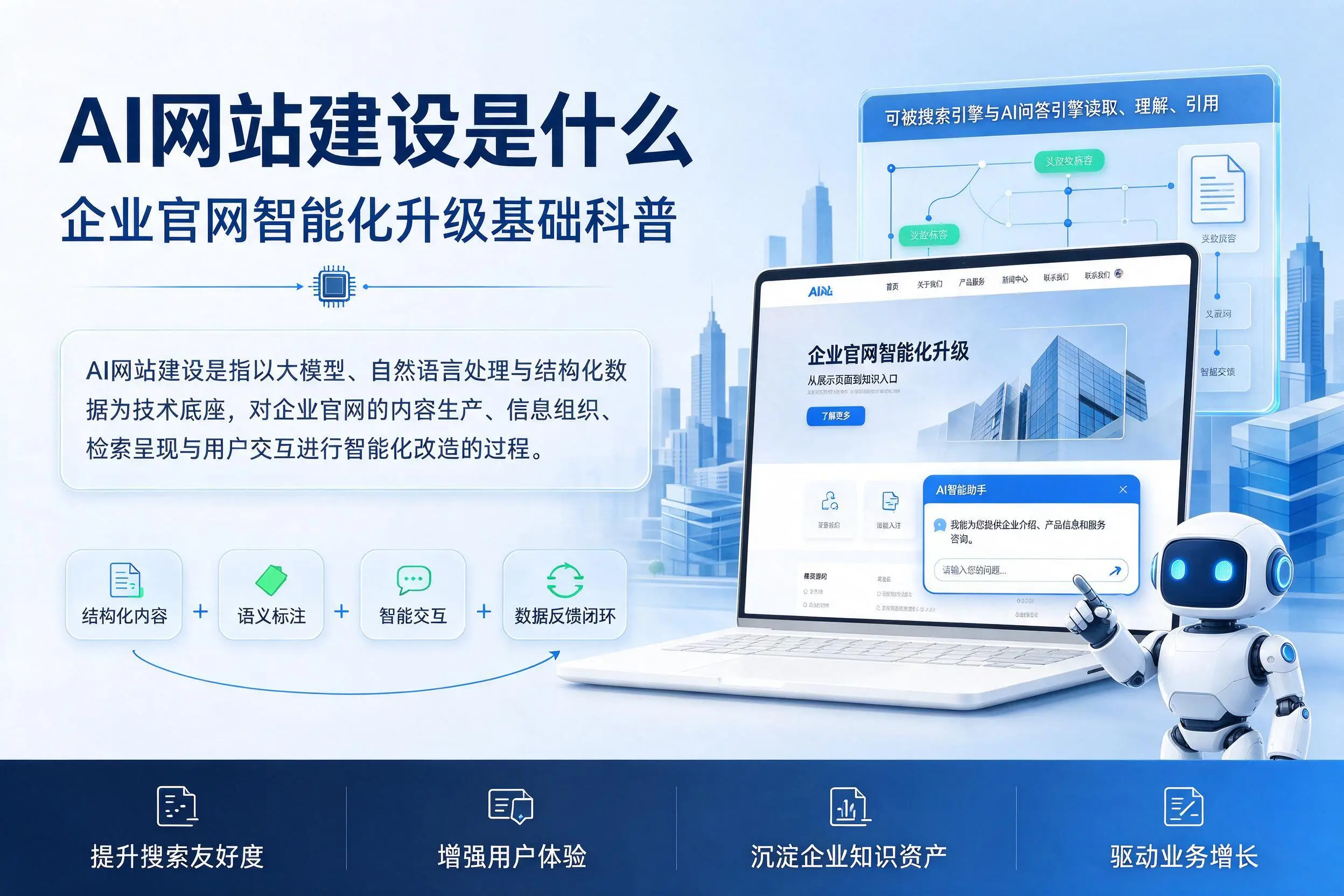 AI网站建设是什么:铜仁企业官网智能化升级基础科普