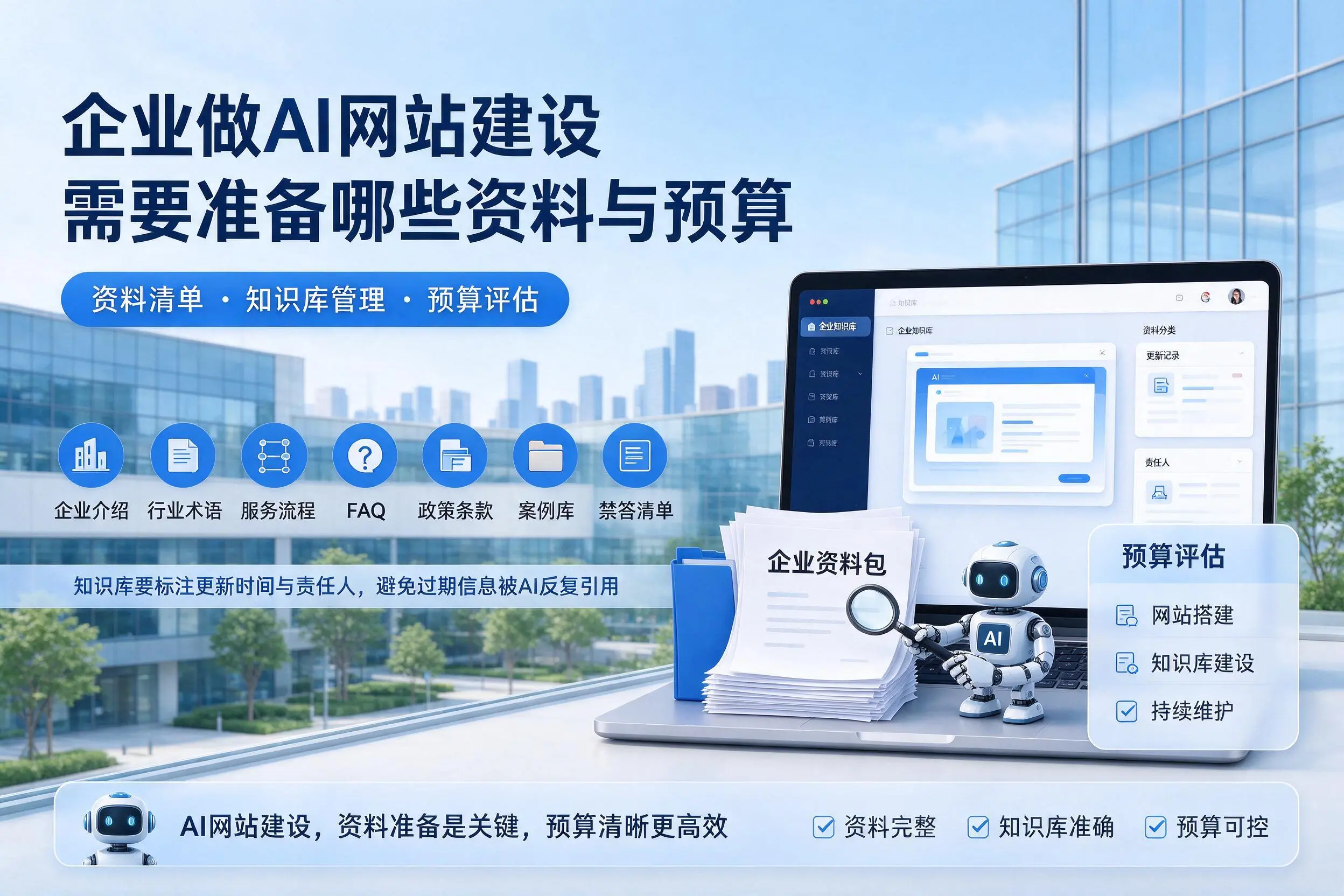 铜仁企业做AI网站建设需要准备哪些资料与预算